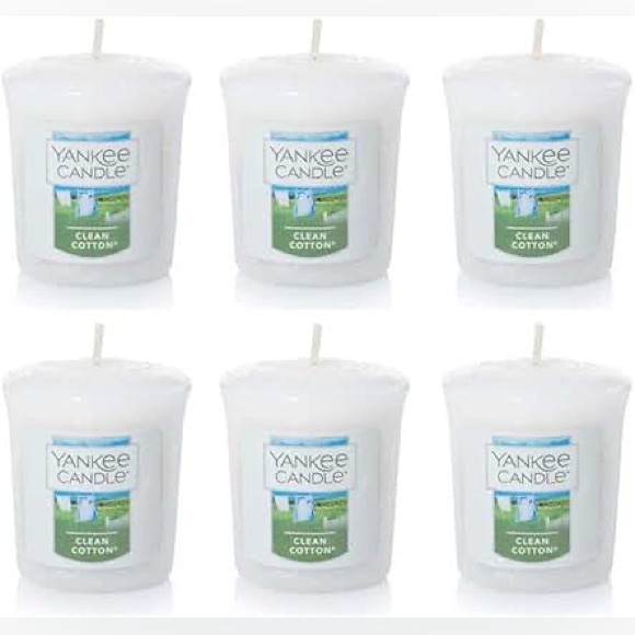 Yankee Candle Other - 6 - six Yankee Candle Clean Cotton Votives